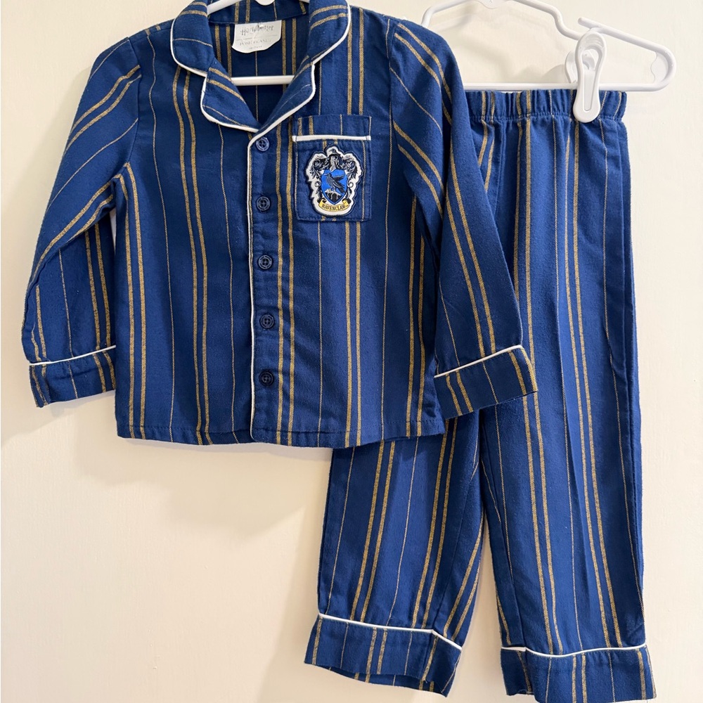 Posh Peanut Harry Potter Ravenclaw Striped Pajama Set 24 Months